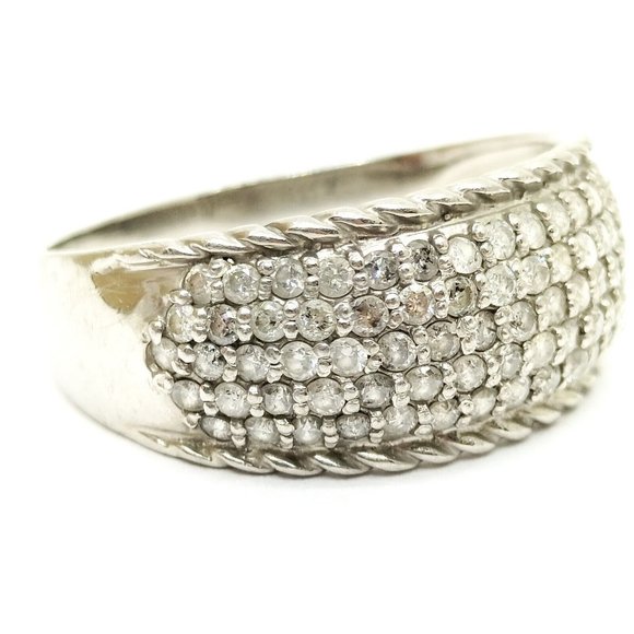 1carat Diamond Platinum Ring - Picture 1 of 8